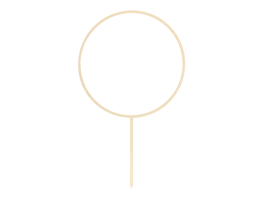 Topper na tort Pierścień drewniany 24,5 cm