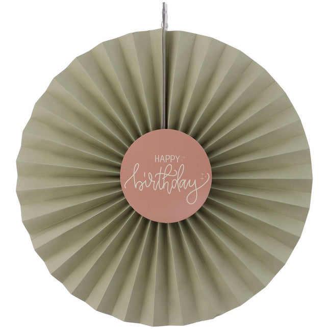 Papierowe wachlarze urodzinowe 3 szt.