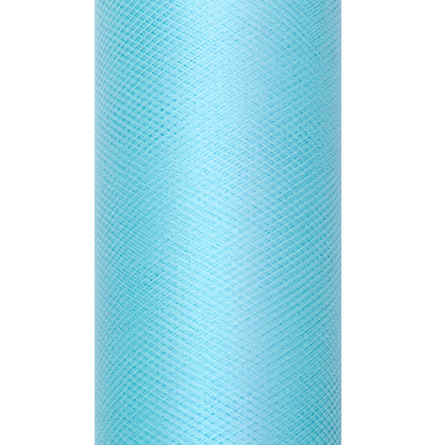 Turkusowa rolka tiulu 15cm 9m