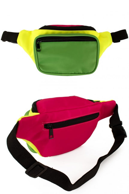 Torba biodrowa różowy/żółty/zielony