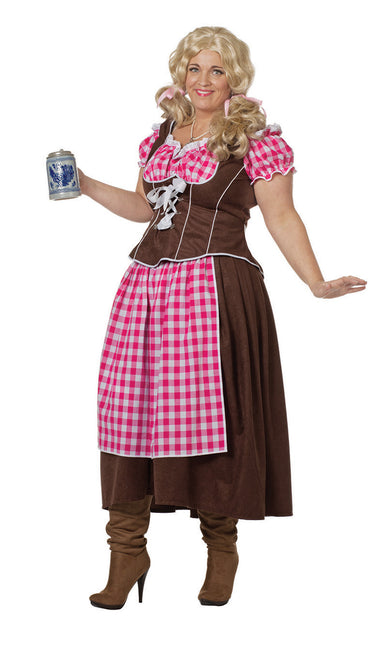 Różowa sukienka Dirndl Oktoberfest Ladies Long