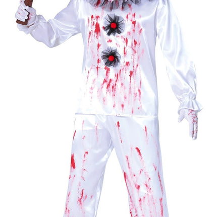 Kostium zabójczego klauna na Halloween dla mężczyzn Krew