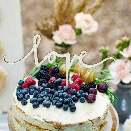 Topper na tort Love Wood 16cm