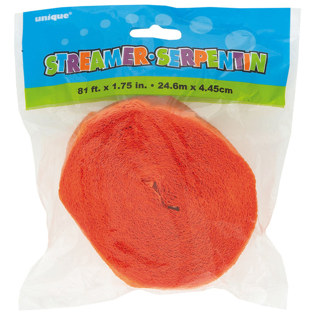 Girlanda krepowa pomarańczowa 24 m