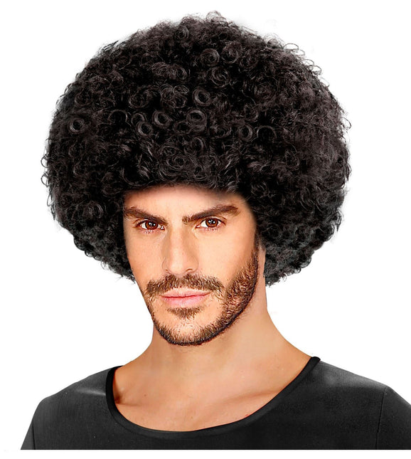 Czarna peruka afro unisex
