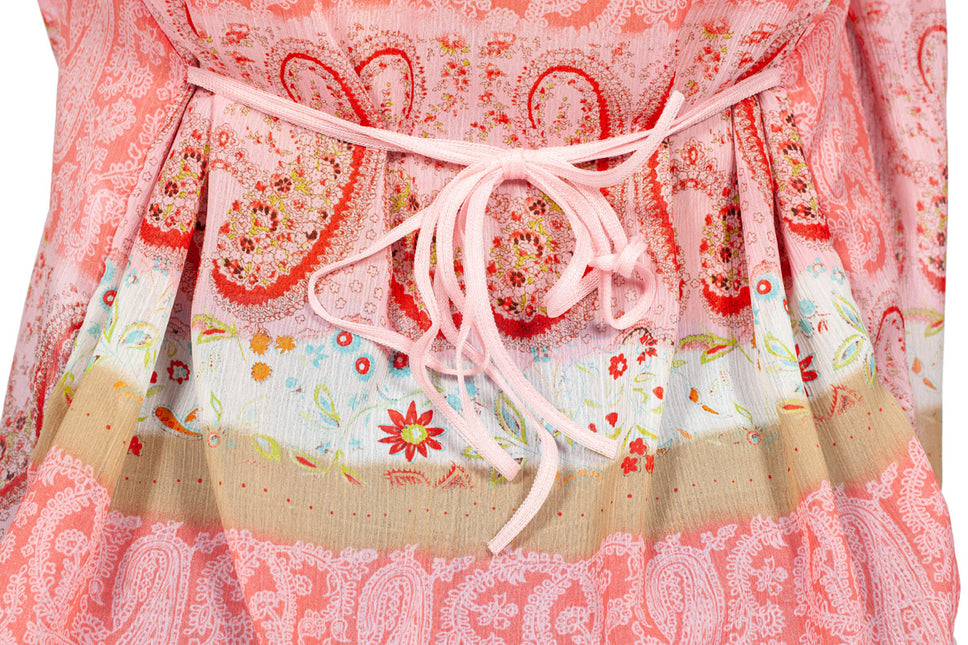 Bluzka festiwalowa damska różowa