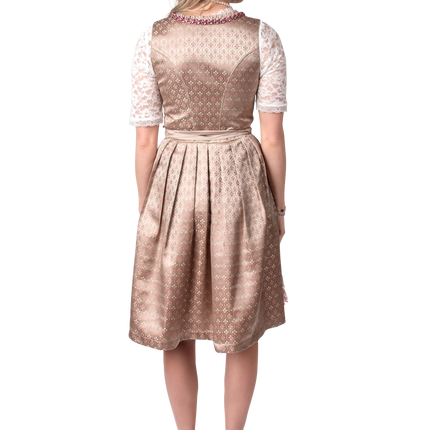 Złoto-różowa sukienka Dirndl Oktoberfest Ladies 2 szt.