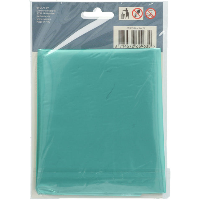 Balon foliowy Figurka 3 Pastel Mint Green XL 86cm Pusty