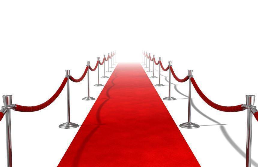 Czerwony dywan 50 cm 4,5 m