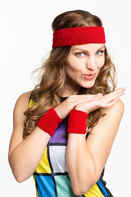 Opaski dresowe czerwone 3 szt.