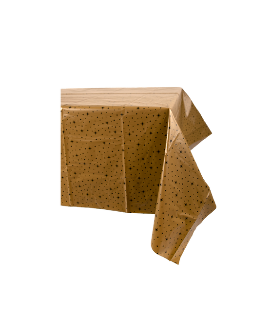 Obrus Black Stars Gold 2,74 m