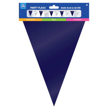 Niebiesko-srebrna girlanda metaliczna 10 m