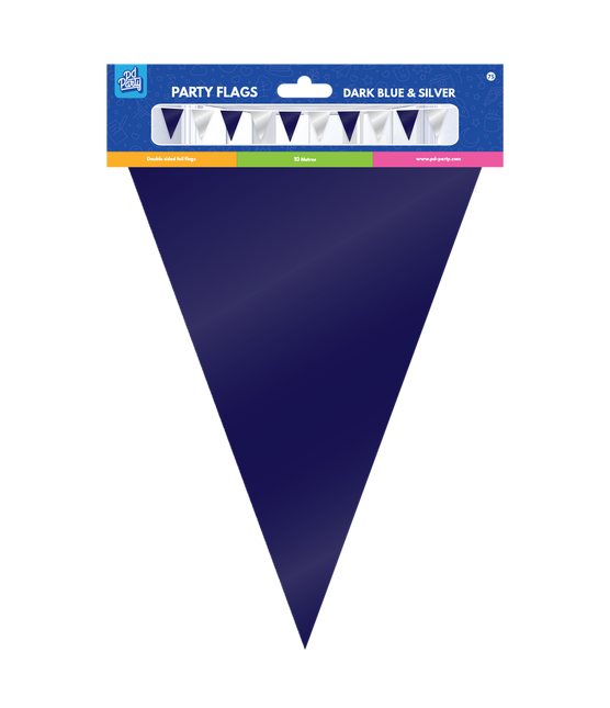 Niebiesko-srebrna girlanda metaliczna 10 m