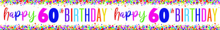 Baner urodzinowy 60 lat 2,74 m