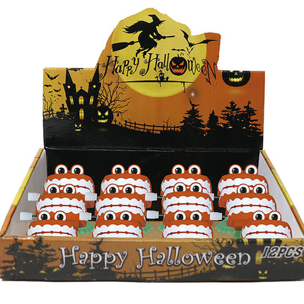 Halloween Wind-Up Face 5cm 12szt