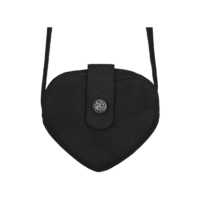 Czarna damska torba Oktoberfest w kształcie serca