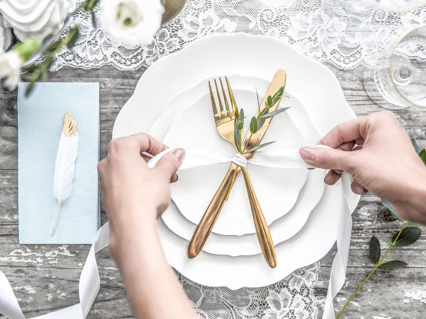 Wstążka satynowa biała 25 mm 25 m