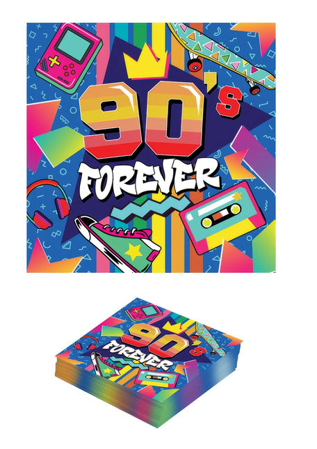 Serwetki 90s 33cm 12szt