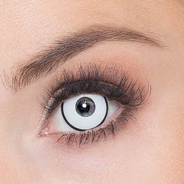 Soczewki kolorowe Maniac Biały Czarny