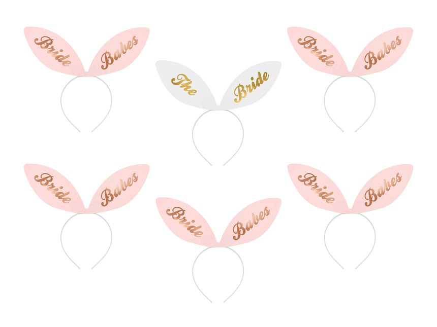 Opaski do włosów Bride Babes 6szt