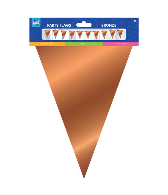 Brązowa girlanda metaliczna 10 m