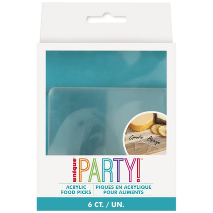 Przezroczyste etykiety 6szt