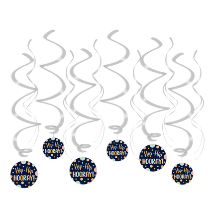 Dekoracja wisząca Happy Birthday Hip Hip Hooray 70cm