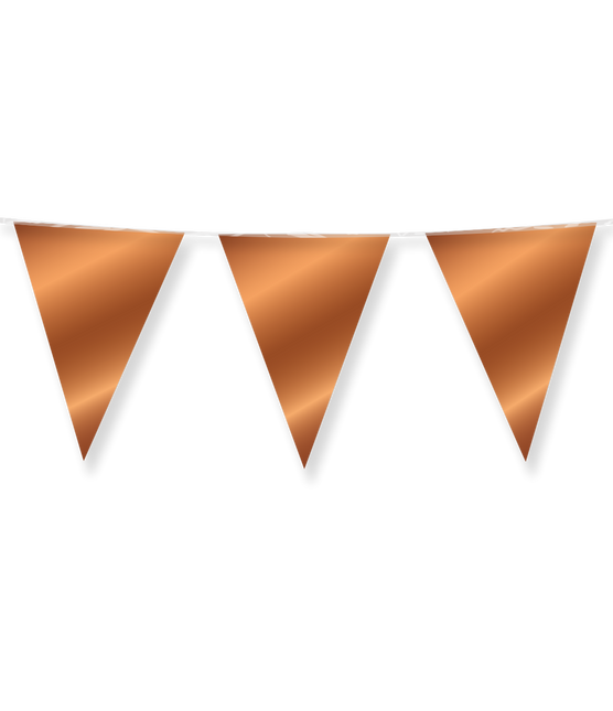 Brązowa girlanda metaliczna 10 m