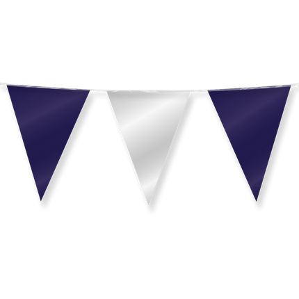 Niebiesko-srebrna girlanda metaliczna 10 m