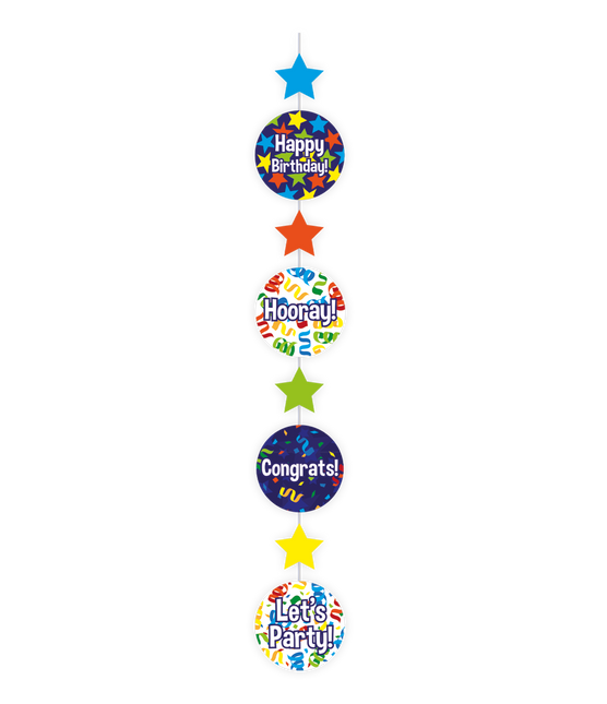 Dekoracja wisząca Happy Birthday 120 cm