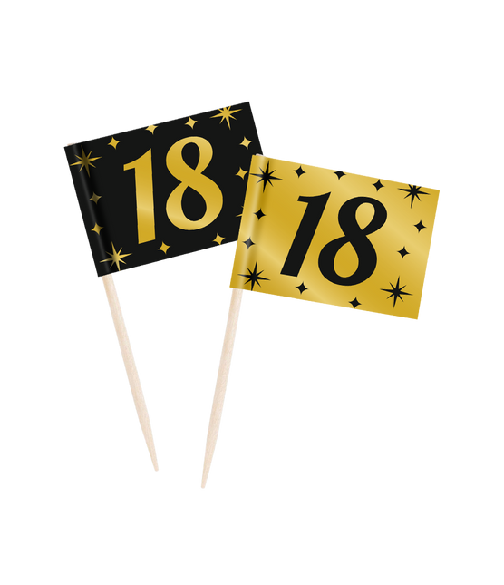 Patyczki koktajlowe 18 lat 6,5 cm 50 szt.