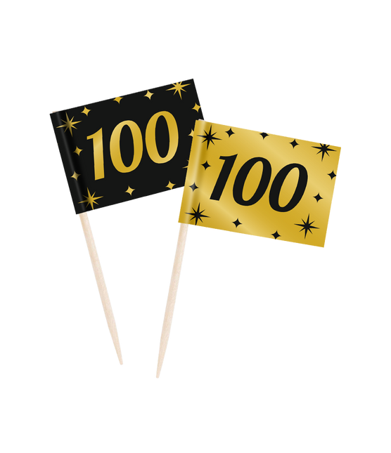 Patyczki koktajlowe 100 Years 6,5cm 50szt