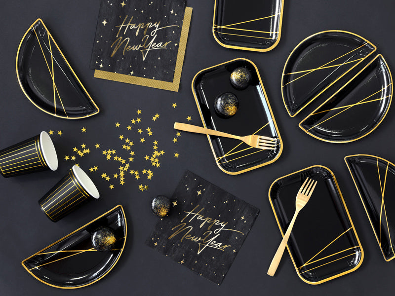 Złote gwiazdki konfetti 10 mm