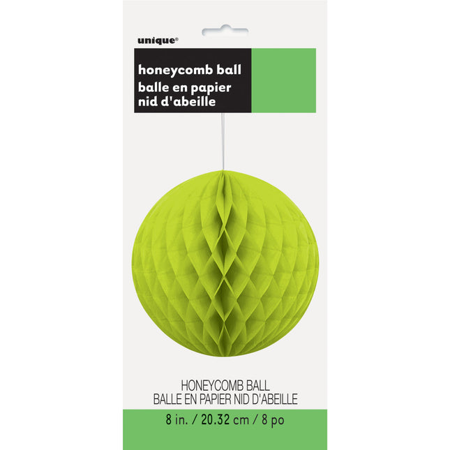 Honeycomb Bulb Lime Green 20cm