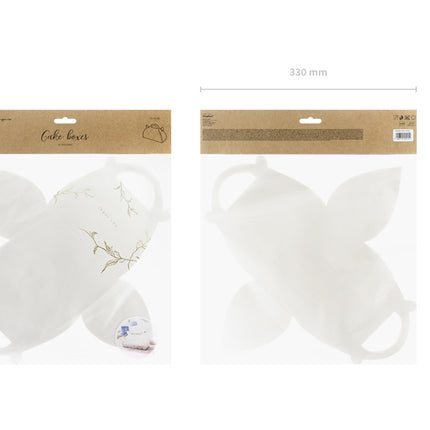 Pudełka na ciasto Thankyou Gold 16cm 10szt