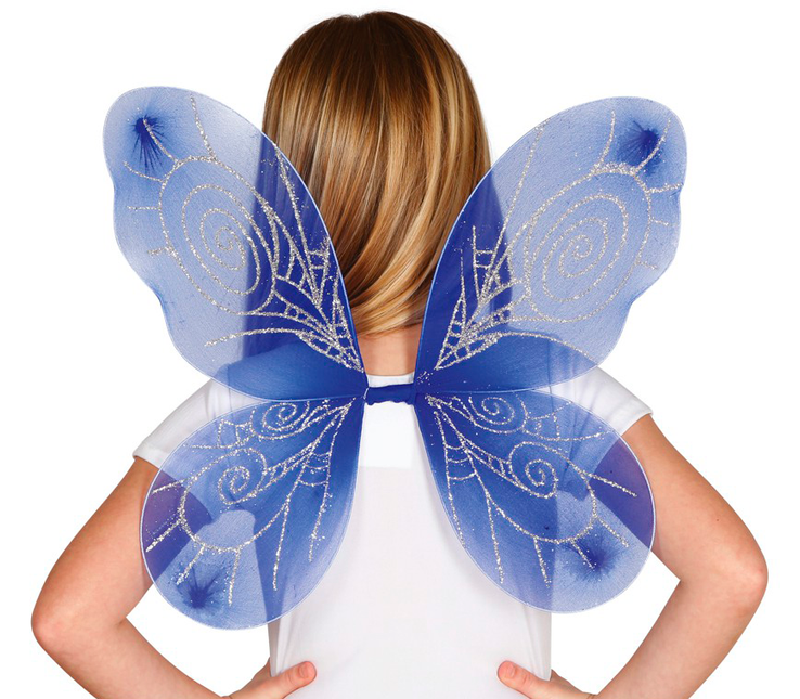 Skrzydła niebieskie 46 cm
