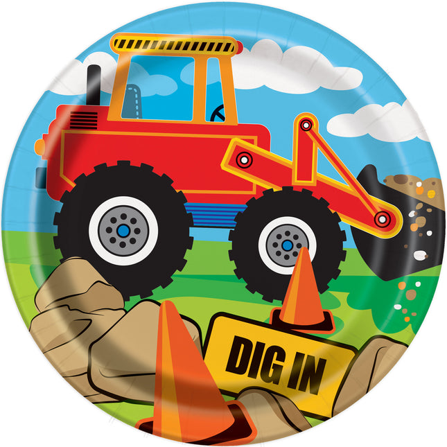 Talerze Bob Budowniczy 18cm 8szt.