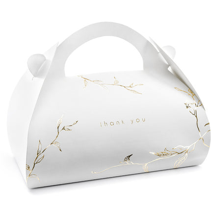 Pudełka na ciasto Thankyou Gold 16cm 10szt