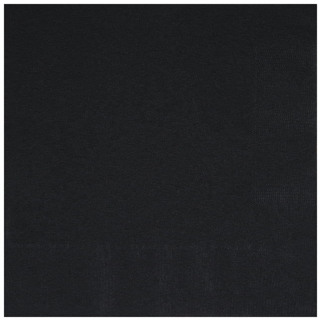 Czarne serwetki 2-warstwowe 25 cm 20 szt.
