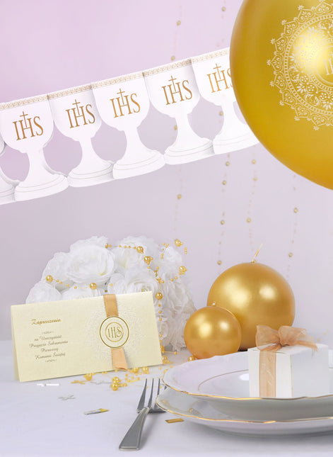 Kielich z girlandą komunijną 3m