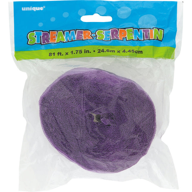 Girlanda krepowa fioletowa 24 m