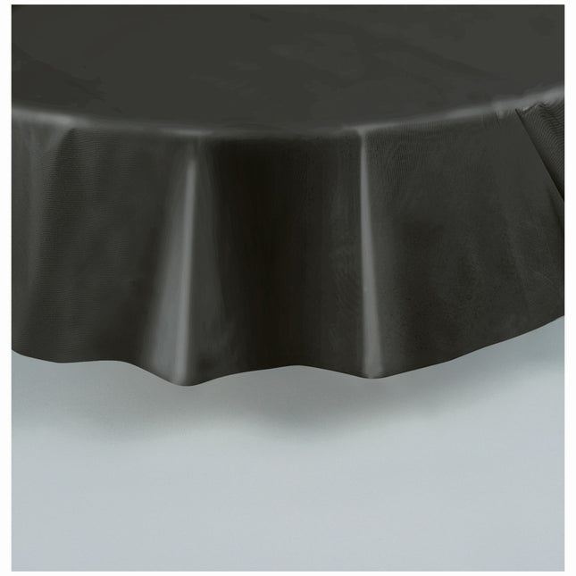 Czarny obrus okrągły 2,13 m