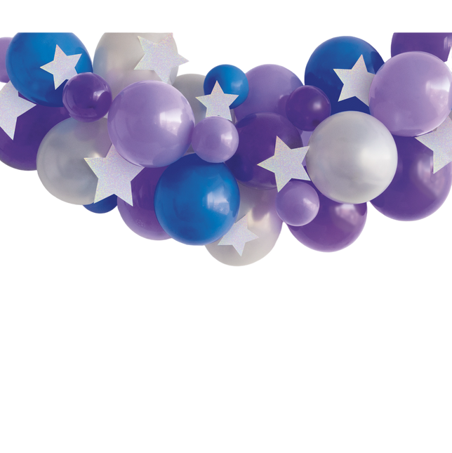 Kolorowy łuk balonowy Gwiazdy