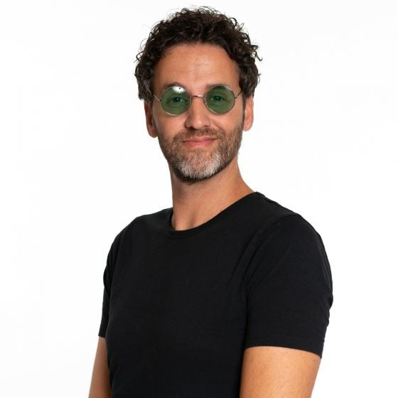 Okulary hipisowskie zielone