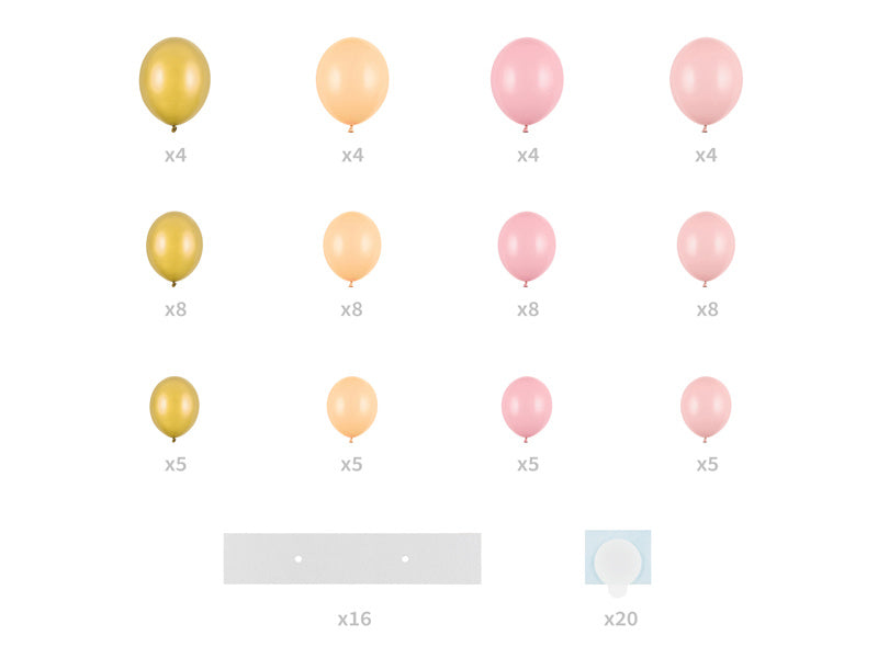 Łuk balonowy Serce 14 sztuk