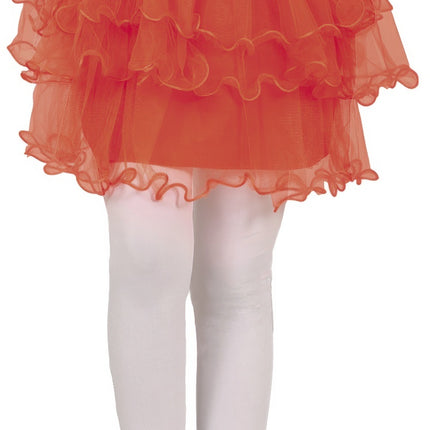 Czerwona tutu z falbankami dla dziewczynki 30 cm