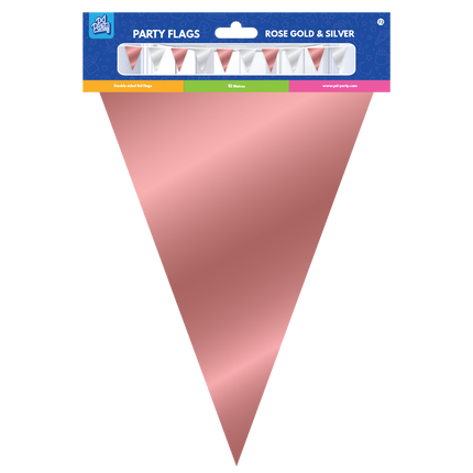 Różowe złoto Srebrna girlanda metaliczna 10m