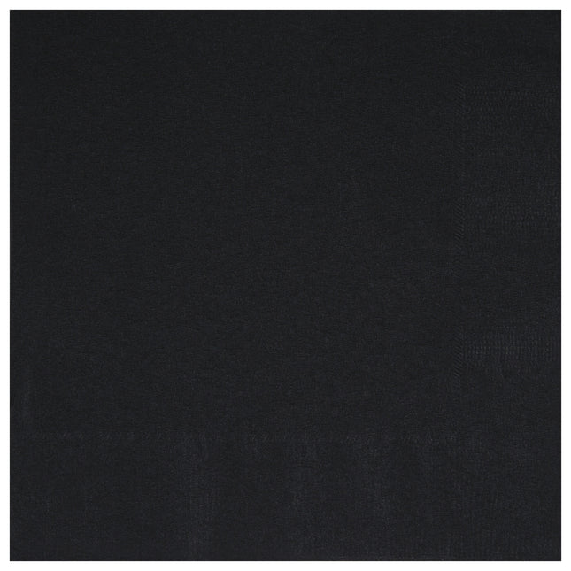 Czarne serwetki 33cm 50szt