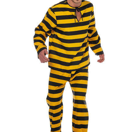 Garnitur złoczyńcy żółty czarny męski luksusowy