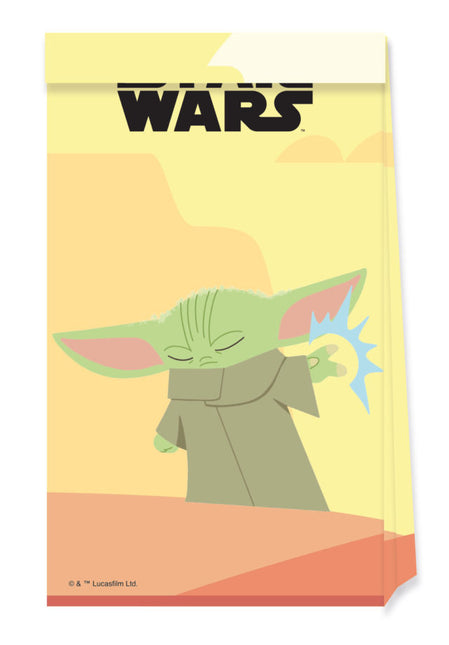Torebki na przyjęcie Star Wars Baby Yoda 4 szt.